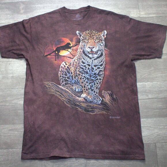The Mountain Nature Animals Eagle Leopard T-Shirt Lot of 2 Large - Picture 3 of 11